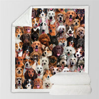 HKM-728595 Modern Printed Flannel Blanket for Pets - Available in Two Sizes