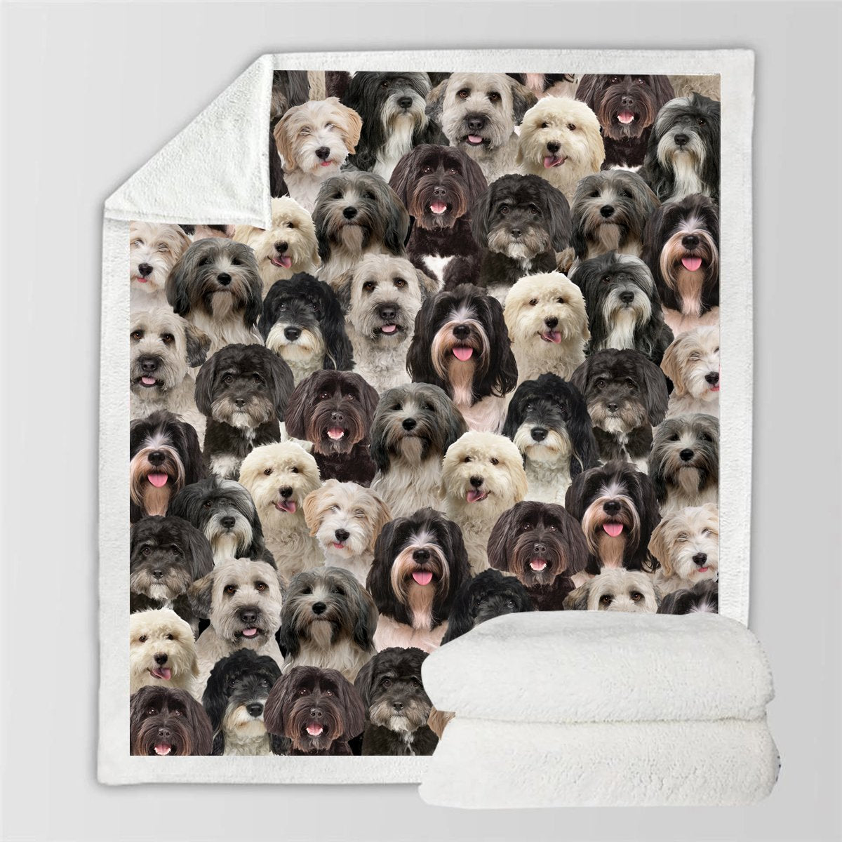 HKM-728595 Modern Printed Flannel Blanket for Pets - Available in Two Sizes
