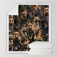 HKM-728595 Modern Printed Flannel Blanket for Pets - Available in Two Sizes