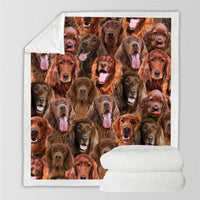 HKM-728595 Modern Printed Flannel Blanket for Pets - Available in Two Sizes