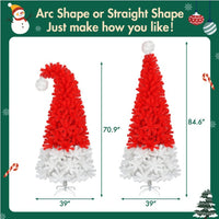 HKM-728723 6FT Artificial Christmas Tree with Clear LED Lights for Holiday Decor