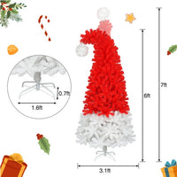 HKM-728723 6FT Artificial Christmas Tree with Clear LED Lights for Holiday Decor