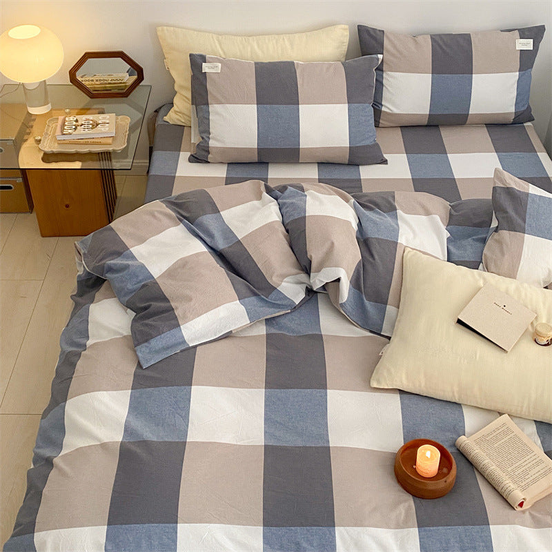 HKM-728723 Simple Cotton Washed Pillowcases - Reactive Dyed, 48x74 cm, Set of 2