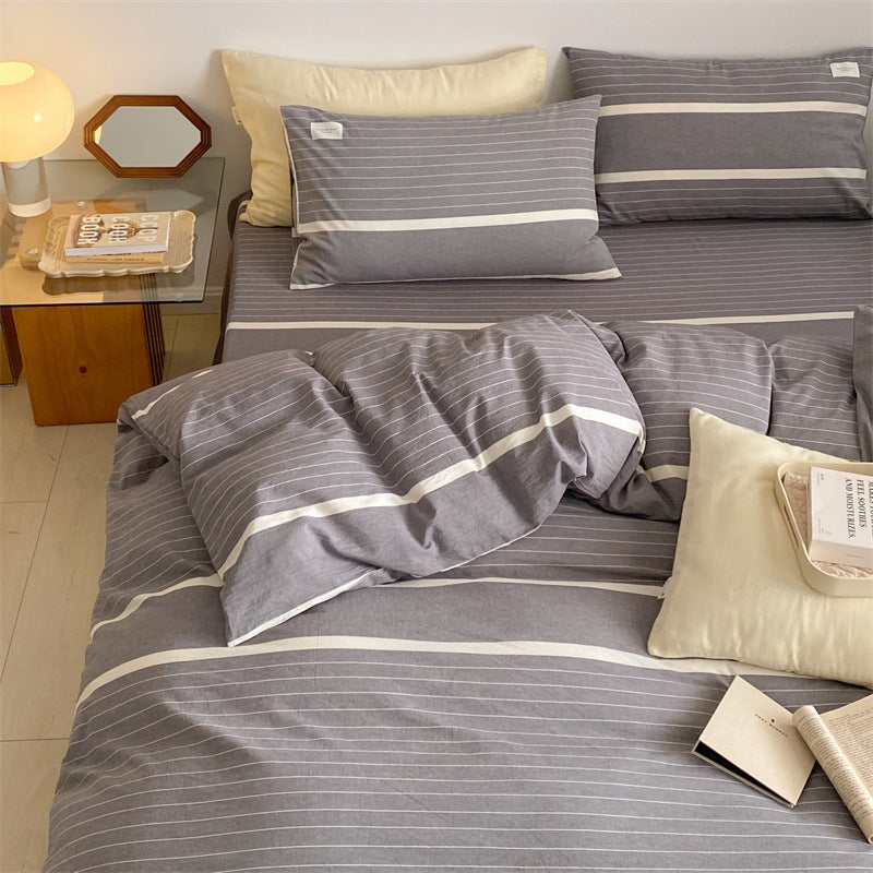 HKM-728723 Simple Cotton Washed Pillowcases - Reactive Dyed, 48x74 cm, Set of 2