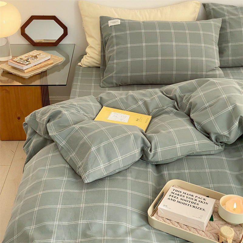 HKM-728723 Simple Cotton Washed Pillowcases - Reactive Dyed, 48x74 cm, Set of 2