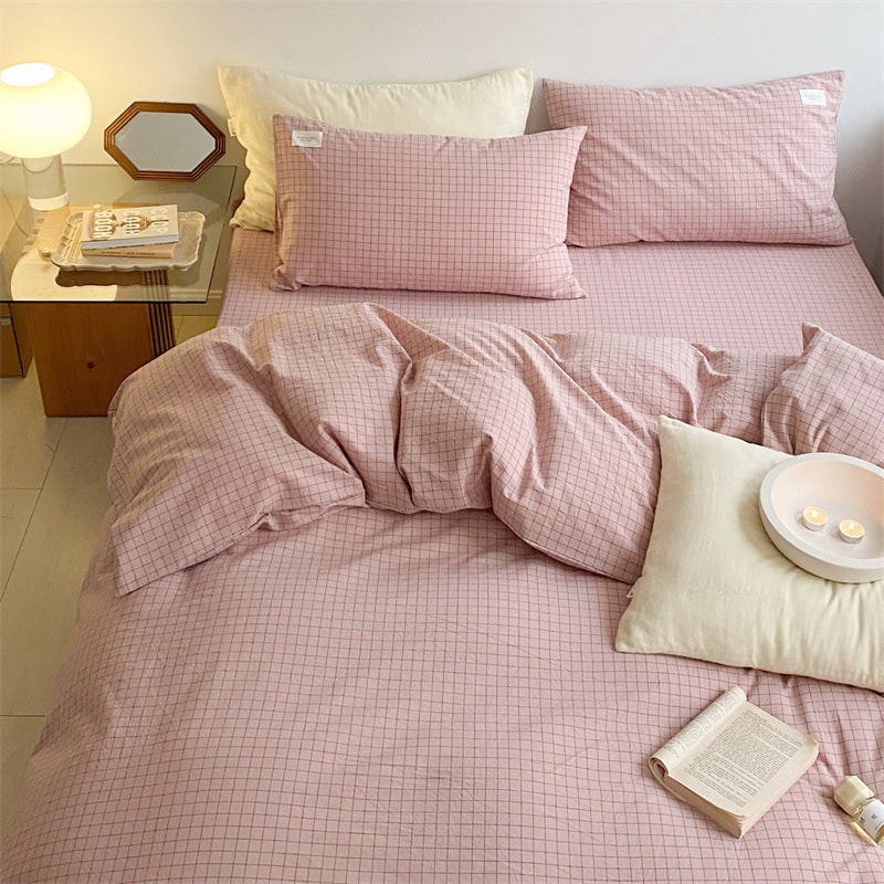 HKM-728723 Simple Cotton Washed Pillowcases - Reactive Dyed, 48x74 cm, Set of 2
