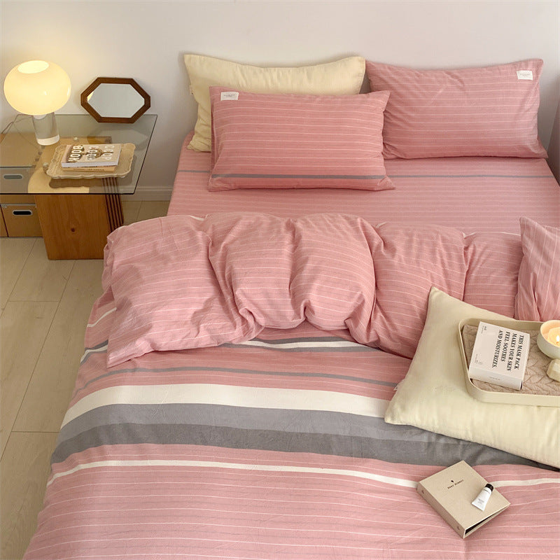 HKM-728723 Simple Cotton Washed Pillowcases - Reactive Dyed, 48x74 cm, Set of 2