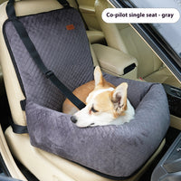 HKM-728787 Travel Car Cushion for Dogs - Soft Pet Bed in Various Plaid Colors