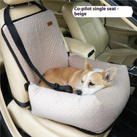 HKM-728787 Travel Car Cushion for Dogs - Soft Pet Bed in Various Plaid Colors