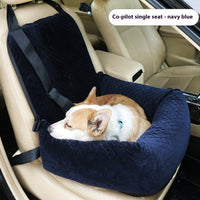 HKM-728787 Travel Car Cushion for Dogs - Soft Pet Bed in Various Plaid Colors