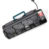 HKM-728787 Universal Fast Charger for 14.4V-18V Lithium-Ion Batteries - Charges 4 Batteries Simultaneously