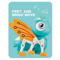 HKM-728851 Electric Walking Bee Toy with Flapping Wings, Light, and Music for Children Ages 2-4