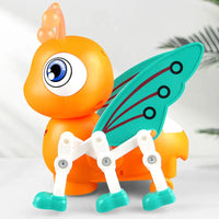 HKM-728851 Electric Walking Bee Toy with Flapping Wings, Light, and Music for Children Ages 2-4