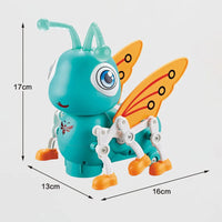 HKM-728851 Electric Walking Bee Toy with Flapping Wings, Light, and Music for Children Ages 2-4