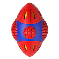 HKM-729043 Interactive Space Capsule Rubber Dog Toy for Chewing and Dental Care