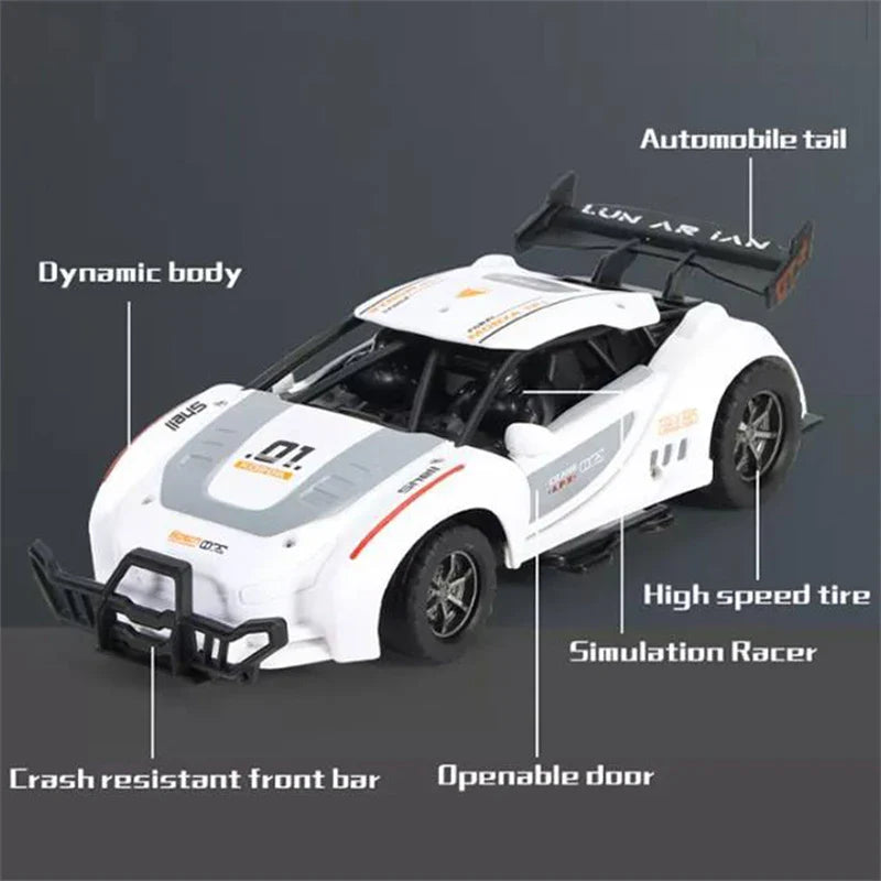 HKM-729171 1:14 Scale Openable Doors Electric Remote Control Racing Car - High Speed Drift Vehicle for Ages 5 & Up