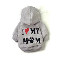HKM-729171 Fleece-Lined Pet Sweater with Hood for Autumn and Winter, Ideal for Small Dogs and Puppies
