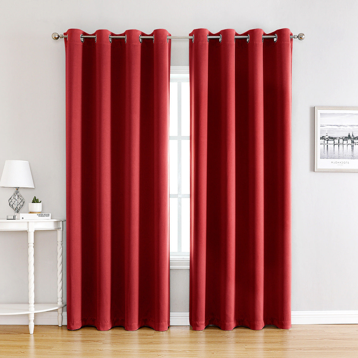 HKM-729299 Modern Simple High Precision Shading Curtain, Various Colors & Sizes Available