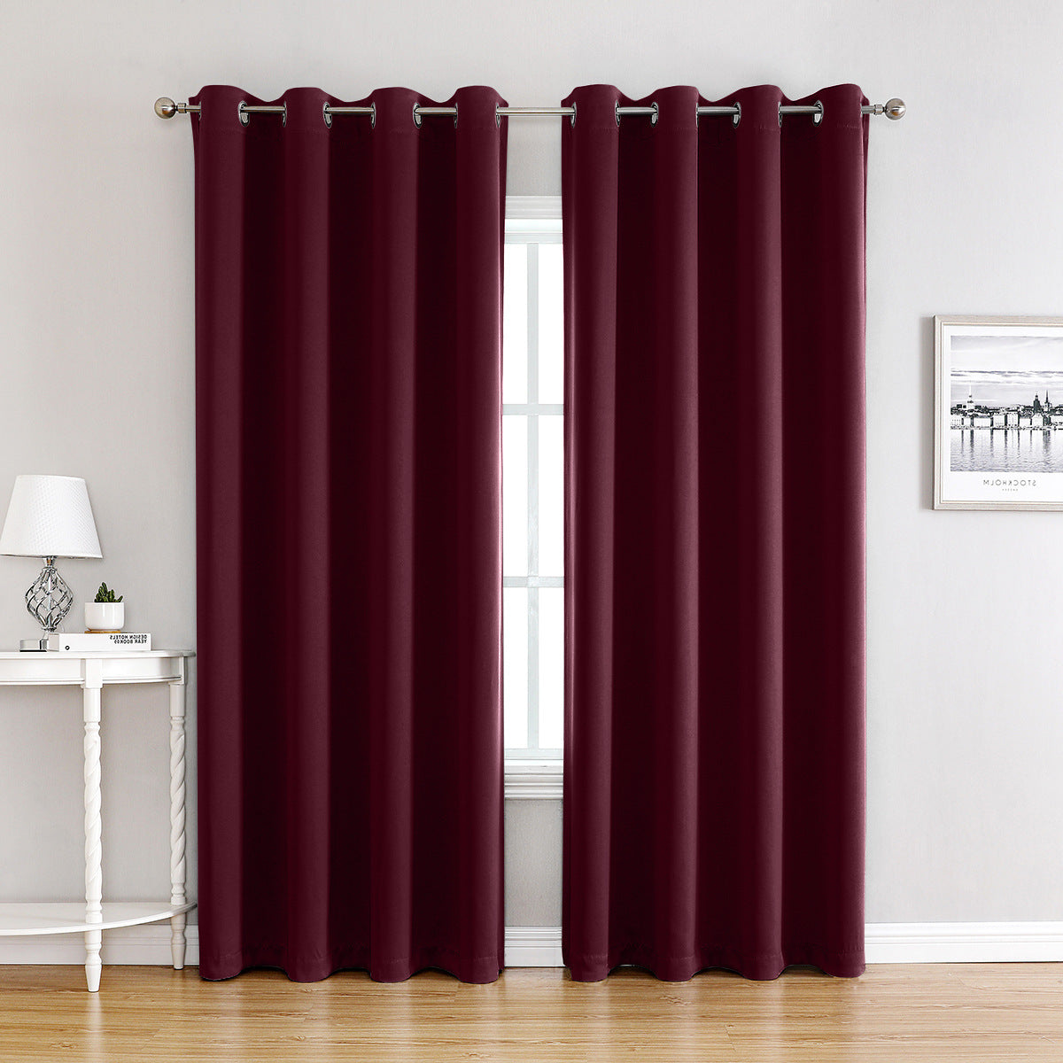 HKM-729299 Modern Simple High Precision Shading Curtain, Various Colors & Sizes Available
