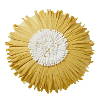 HKM-729427 Light Luxury Round Chrysanthemum Pillow Cover in Multiple Colors, Dutch Velvet with PP Cotton Filling, 45cm Diameter