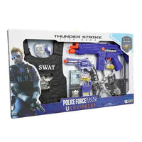 HKM-729427 Police Officer Costume Play Set for Kids - Role Playing Game Set with Accessories