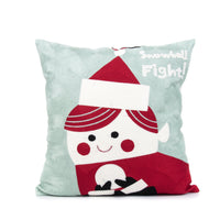 HKM-729555 Christmas Embroidery Pillow Case - 45x45cm Cotton Covers in Mixed Color Designs