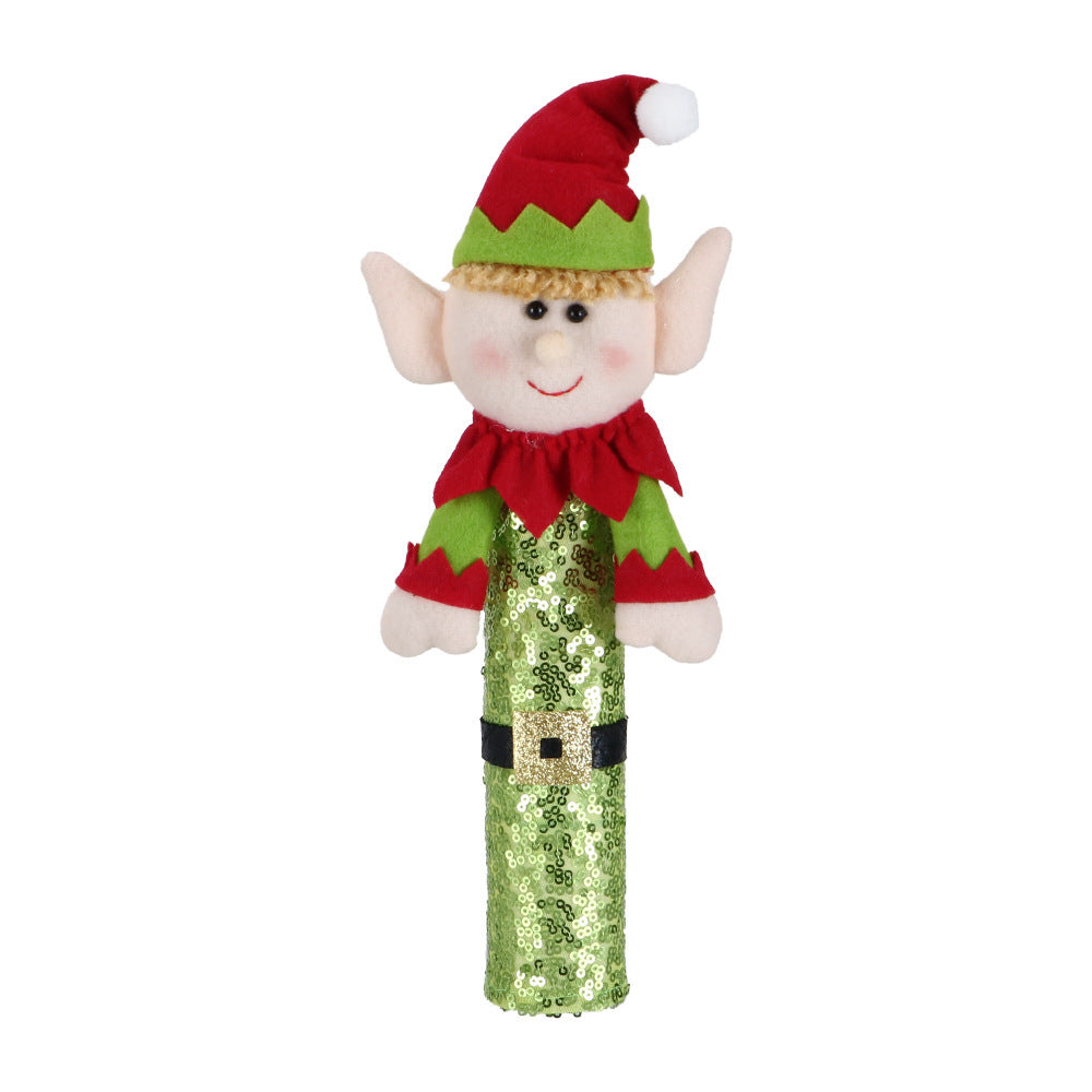 HKM-729555 Couple Elf Doll Set for Christmas Decorations - Male & Female Plush Toys
