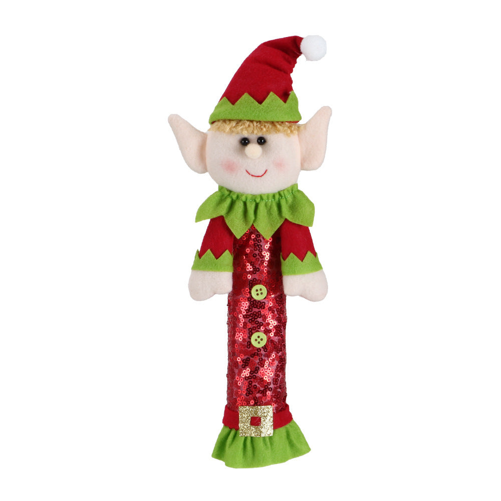 HKM-729555 Couple Elf Doll Set for Christmas Decorations - Male & Female Plush Toys