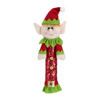 HKM-729555 Couple Elf Doll Set for Christmas Decorations - Male & Female Plush Toys