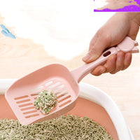 HKM-729683 Thickened Cat Litter Shovel with Mesh Handle - Durable PP Resin, Random Color, 25cm Long