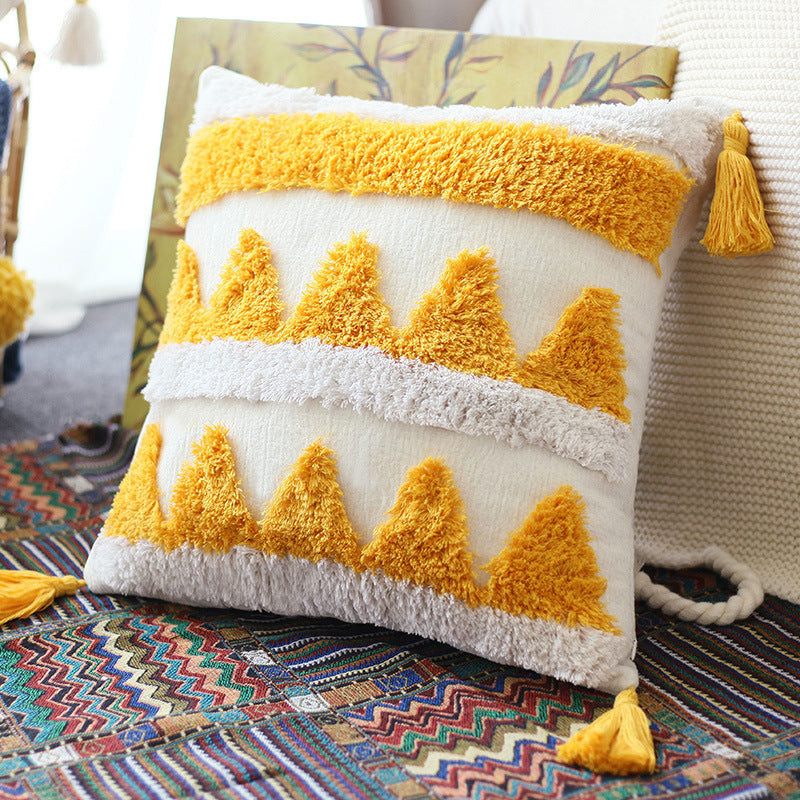 HKM-729875 Modern Minimalist Geometric Abstract Cotton Waist Pillowcase - Multi-Color Options