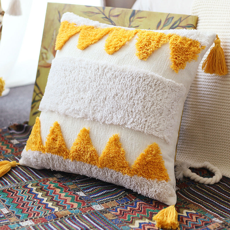 HKM-729875 Modern Minimalist Geometric Abstract Cotton Waist Pillowcase - Multi-Color Options
