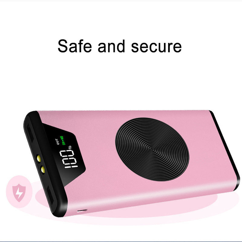 HKM-730131 20000mAh Wireless Charging Power Bank with Metal Housing and 72% Efficiency