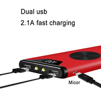 HKM-730131 20000mAh Wireless Charging Power Bank with Metal Housing and 72% Efficiency