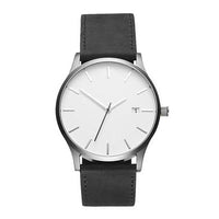 HKM-730259 Casual Men's Quartz Watch with Large Dial and Leather Strap