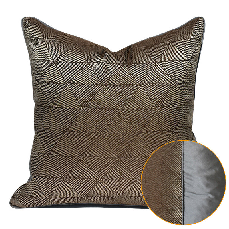 HKM-730579 Modern Minimalist Brown Sofa Cushion Collection - Various Sizes with Durable Polyester Fiber