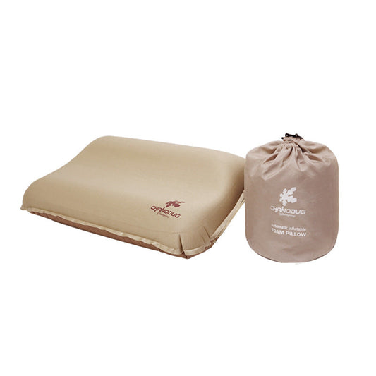 HKM-730707 Portable Automatic Inflatable Pillow for Camping - Easy Storage, 30D Fabric and High Elastic Sponge