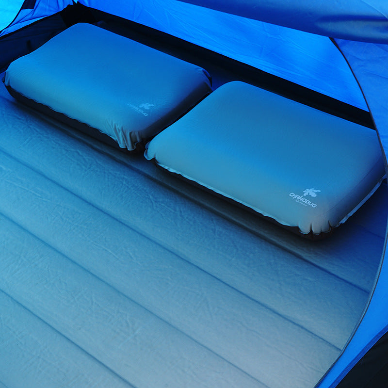 HKM-730707 Portable Automatic Inflatable Pillow for Camping - Easy Storage, 30D Fabric and High Elastic Sponge