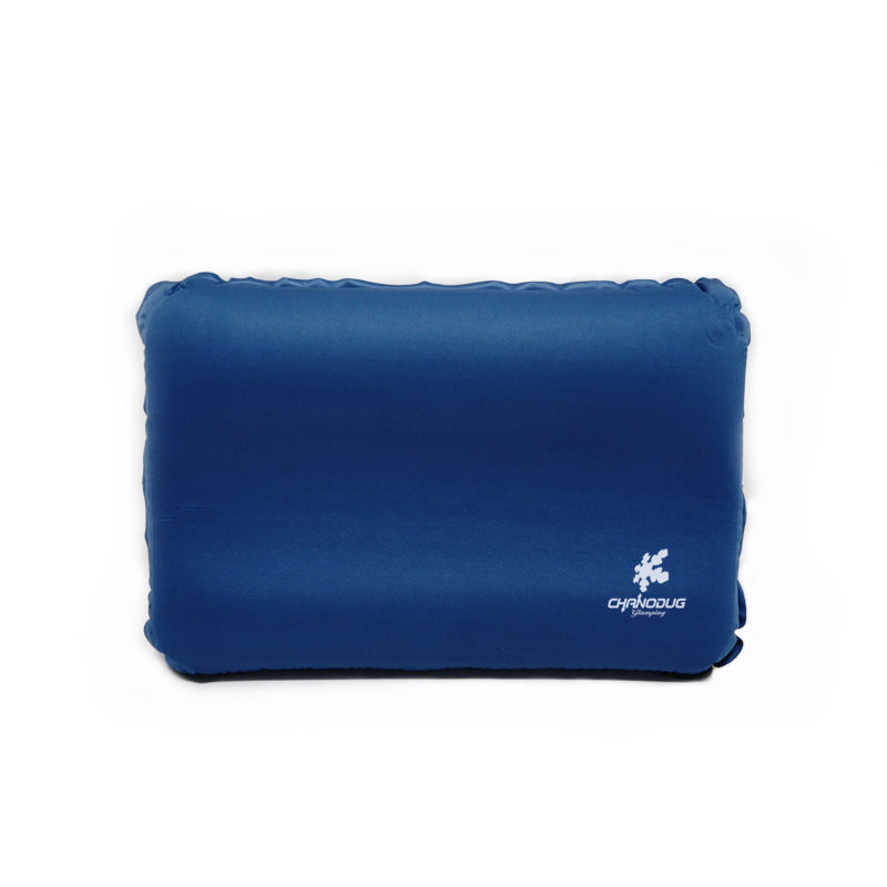 HKM-730707 Portable Automatic Inflatable Pillow for Camping - Easy Storage, 30D Fabric and High Elastic Sponge