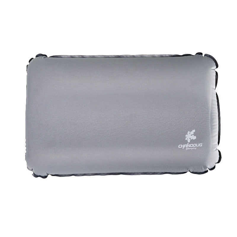 HKM-730707 Portable Automatic Inflatable Pillow for Camping - Easy Storage, 30D Fabric and High Elastic Sponge