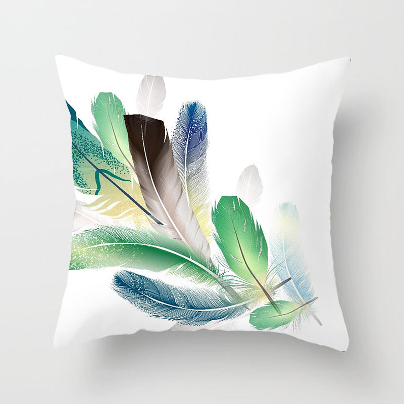 HKM-731027 Peach Skin Velvet Pillow Cover, 45x45 cm, Modern Simple Design