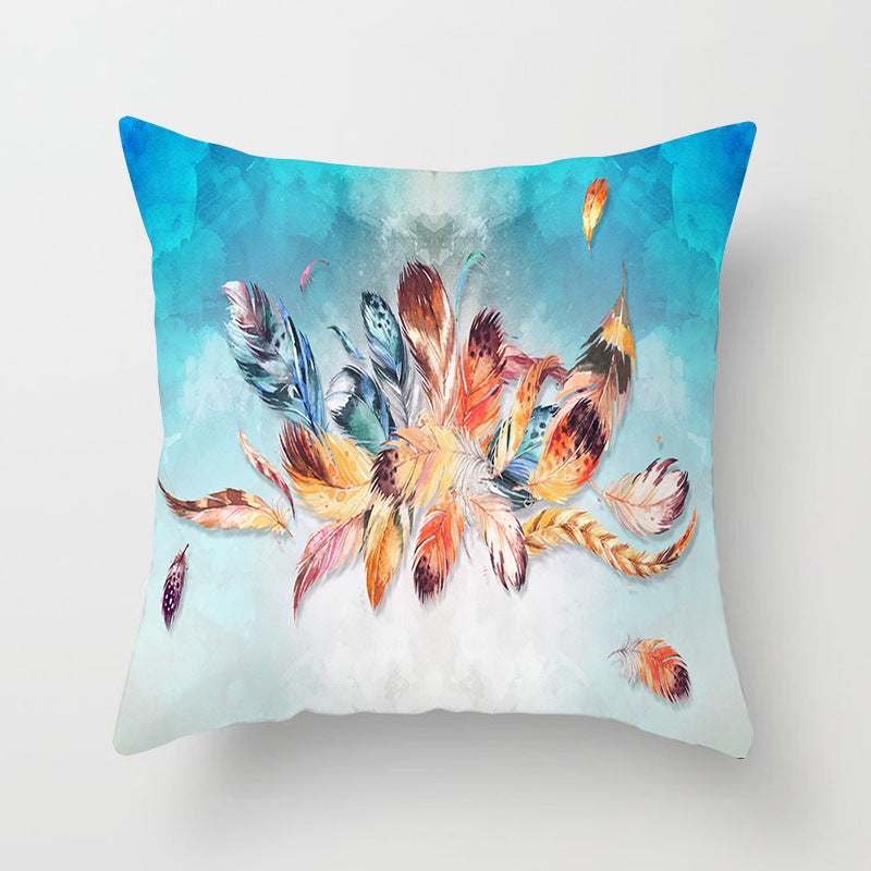 HKM-731027 Peach Skin Velvet Pillow Cover, 45x45 cm, Modern Simple Design