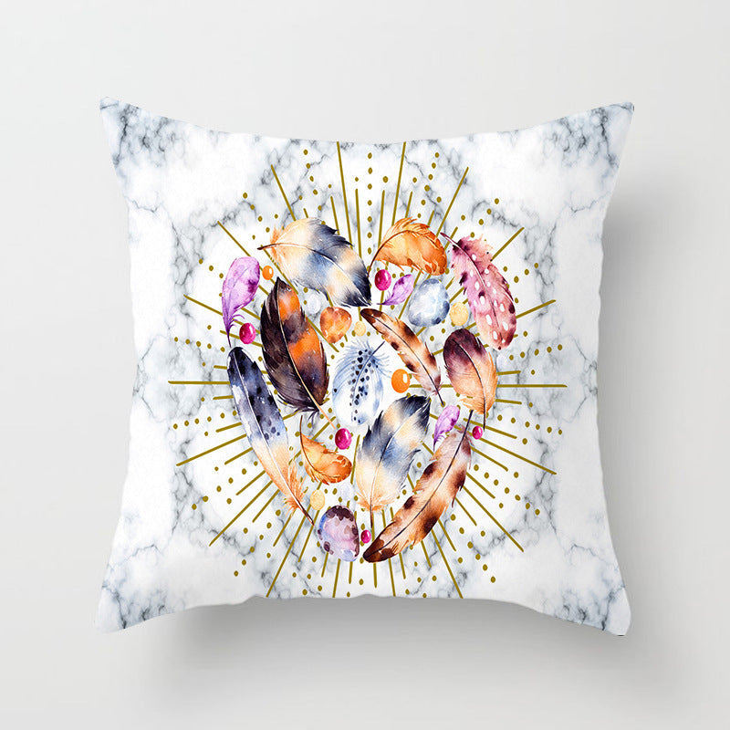 HKM-731027 Peach Skin Velvet Pillow Cover, 45x45 cm, Modern Simple Design
