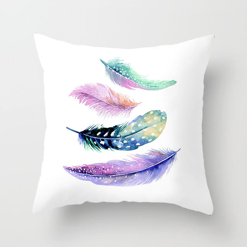 HKM-731027 Peach Skin Velvet Pillow Cover, 45x45 cm, Modern Simple Design
