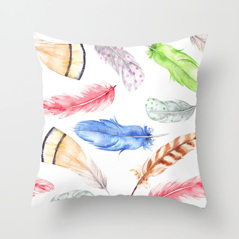 HKM-731027 Peach Skin Velvet Pillow Cover, 45x45 cm, Modern Simple Design