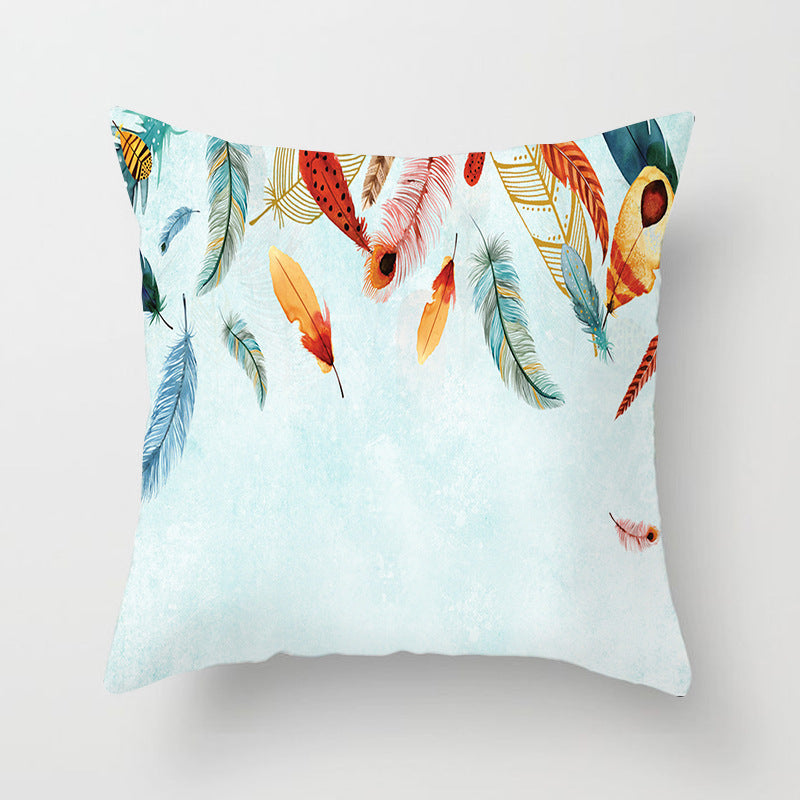HKM-731027 Peach Skin Velvet Pillow Cover, 45x45 cm, Modern Simple Design