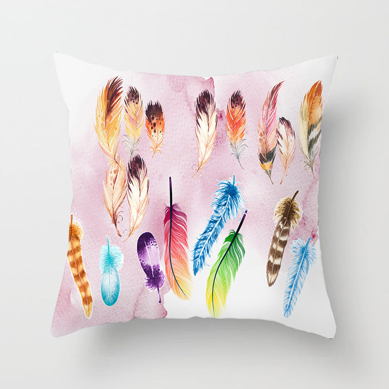 HKM-731027 Peach Skin Velvet Pillow Cover, 45x45 cm, Modern Simple Design