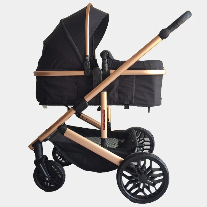 KTX-731091 4-in-1 High One Handed Folding Baby Stroller with Safety Seat