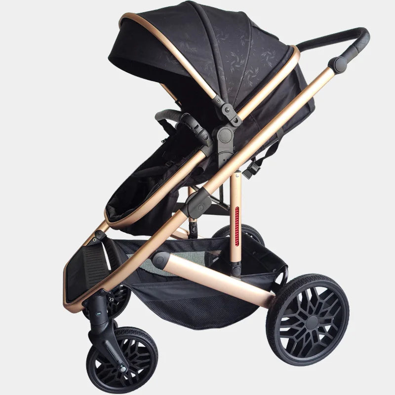 KTX-731091 4-in-1 High One Handed Folding Baby Stroller with Safety Seat