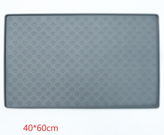 HKM-731091 Pet Mat with Anti-Slip and Leak-Proof Design, Made from 100% Food Grade Silicone, Ideal for Use in Oven, Microwave, and Refrigerator